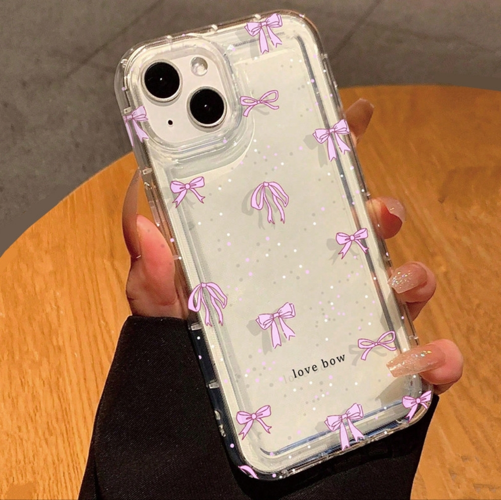 Brand new Apple IPhone 16 Pro Max Pink Bow Silicone Phone case